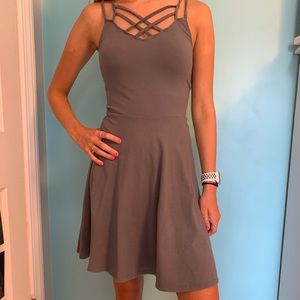 Gray mini dress
